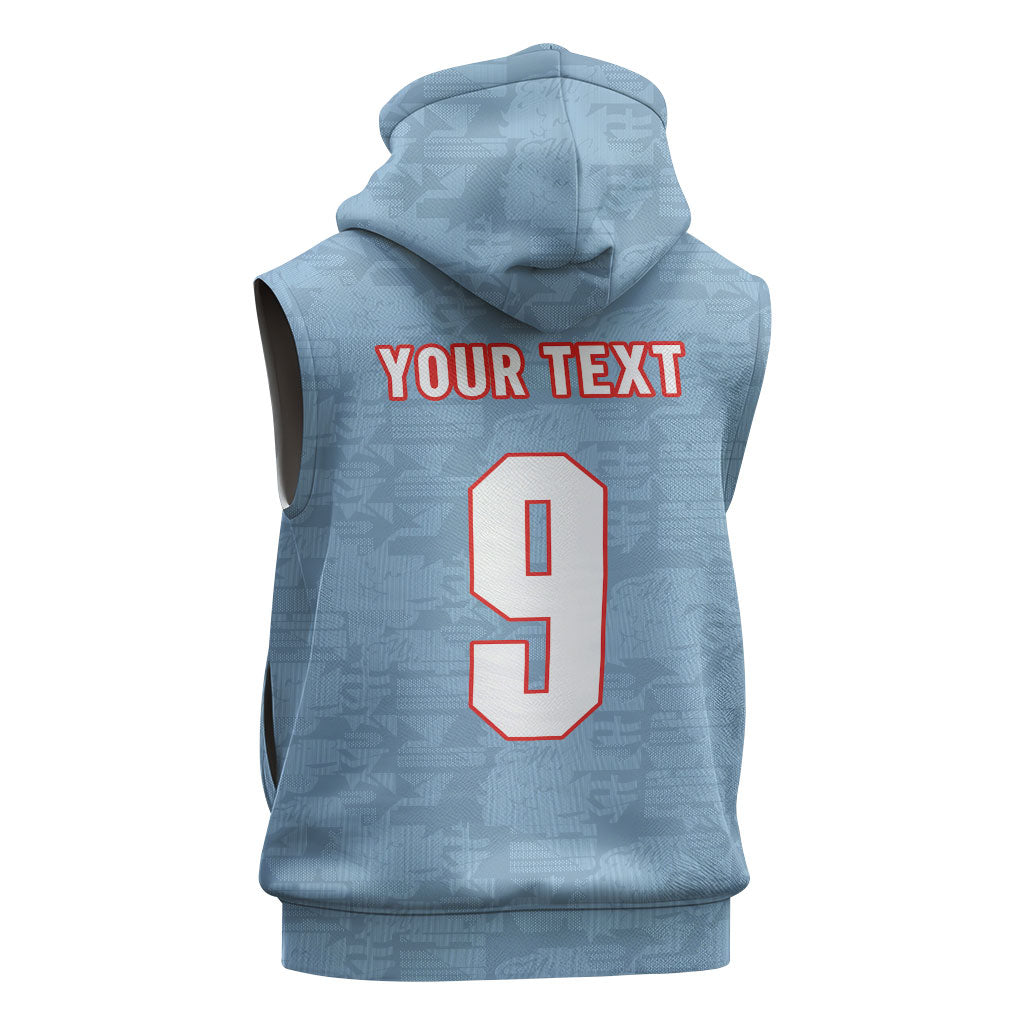 England National Football Custom Sleeveless Hoodie Lions Roar 2026 Glory