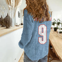 England National Football Custom Women Casual Shirt Lions Roar 2026 Glory