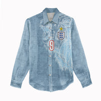 England National Football Custom Women Casual Shirt Lions Roar 2026 Glory