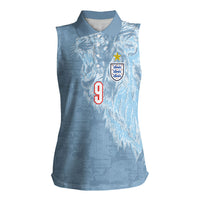 England National Football Custom Women Sleeveless Polo Shirt Lions Roar 2026 Glory