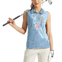 England National Football Custom Women Sleeveless Polo Shirt Lions Roar 2026 Glory