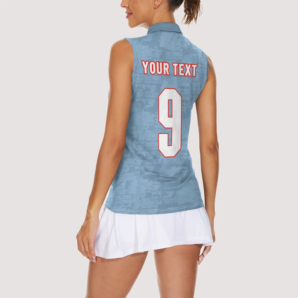 England National Football Custom Women Sleeveless Polo Shirt Lions Roar 2026 Glory