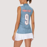 England National Football Custom Women Sleeveless Polo Shirt Lions Roar 2026 Glory