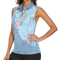 England National Football Custom Women Sleeveless Polo Shirt Lions Roar 2026 Glory