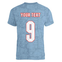 England National Football Custom Women V-Neck T-Shirt Lions Roar 2026 Glory