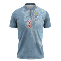 England National Football Custom Zipper Polo Shirt Lions Roar 2026 Glory
