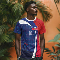 Haiti Football Custom T shirt Abstract Graphic Style Patriotic