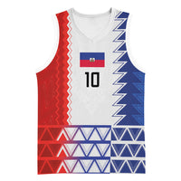 Haiti Football Custom Basketball Jersey Tribal African Abstract Graphic