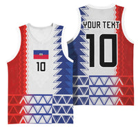 Haiti Football Custom Basketball Jersey Tribal African Abstract Graphic