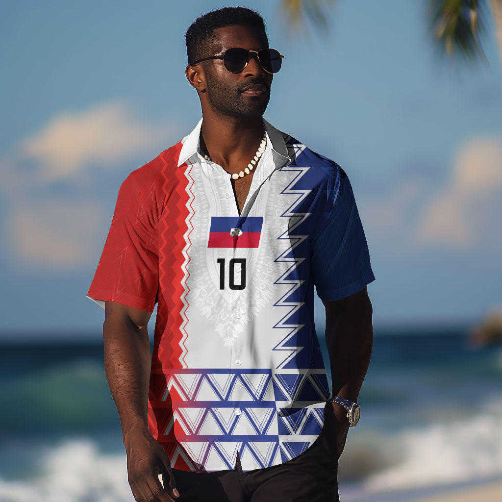 Haiti Football Custom Hawaiian Shirt Tribal African Abstract Graphic