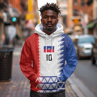 Haiti Football Custom Hoodie Tribal African Abstract Graphic