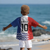 Haiti Football Custom Kid Hawaiian Shirt Tribal African Abstract Graphic LT03
