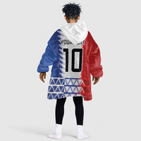 Haiti Football Custom Kid Wearable Blanket Hoodie Tribal African Abstract Graphic