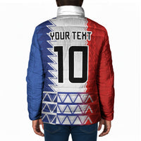 Haiti Football Custom Padded Jacket Tribal African Abstract Graphic