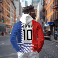 Haiti Football Custom Zip Hoodie Tribal African Abstract Graphic