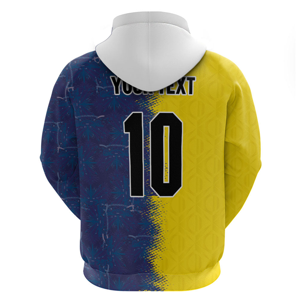 Haiti and Brazil Football Custom Hoodie Splash Half Split