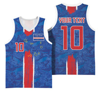 Cabo Verde Custom Basketball Jersey Paint Brush Stroke Shark Pattern Map Design