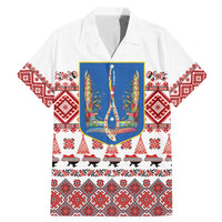 Ukraine Merry Christmas Family Matching Mermaid Dress and Hawaiian Shirt Ukraine Emblem and Vyshyvanka Xmas Style - Wonder Print Shop