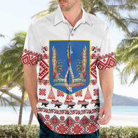 Ukraine Merry Christmas Hawaiian Shirt Ukraine Emblem and Vyshyvanka Xmas Style - Wonder Print Shop