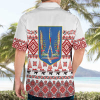Ukraine Merry Christmas Hawaiian Shirt Ukraine Emblem and Vyshyvanka Xmas Style - Wonder Print Shop