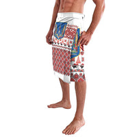 Ukraine Merry Christmas Lavalava Ukraine Emblem and Vyshyvanka Xmas Style - Wonder Print Shop