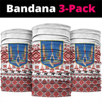 Ukraine Merry Christmas Neck Gaiter Ukraine Emblem and Vyshyvanka Xmas Style - Wonder Print Shop