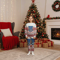 Ukraine Merry Christmas Pajama Set Ukraine Emblem and Vyshyvanka Xmas Style - Wonder Print Shop