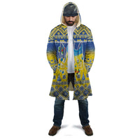 Ukraine Merry Christmas Cloak Ukraine Emblem and Vyshyvanka Knitted Effect - Wonder Print Shop