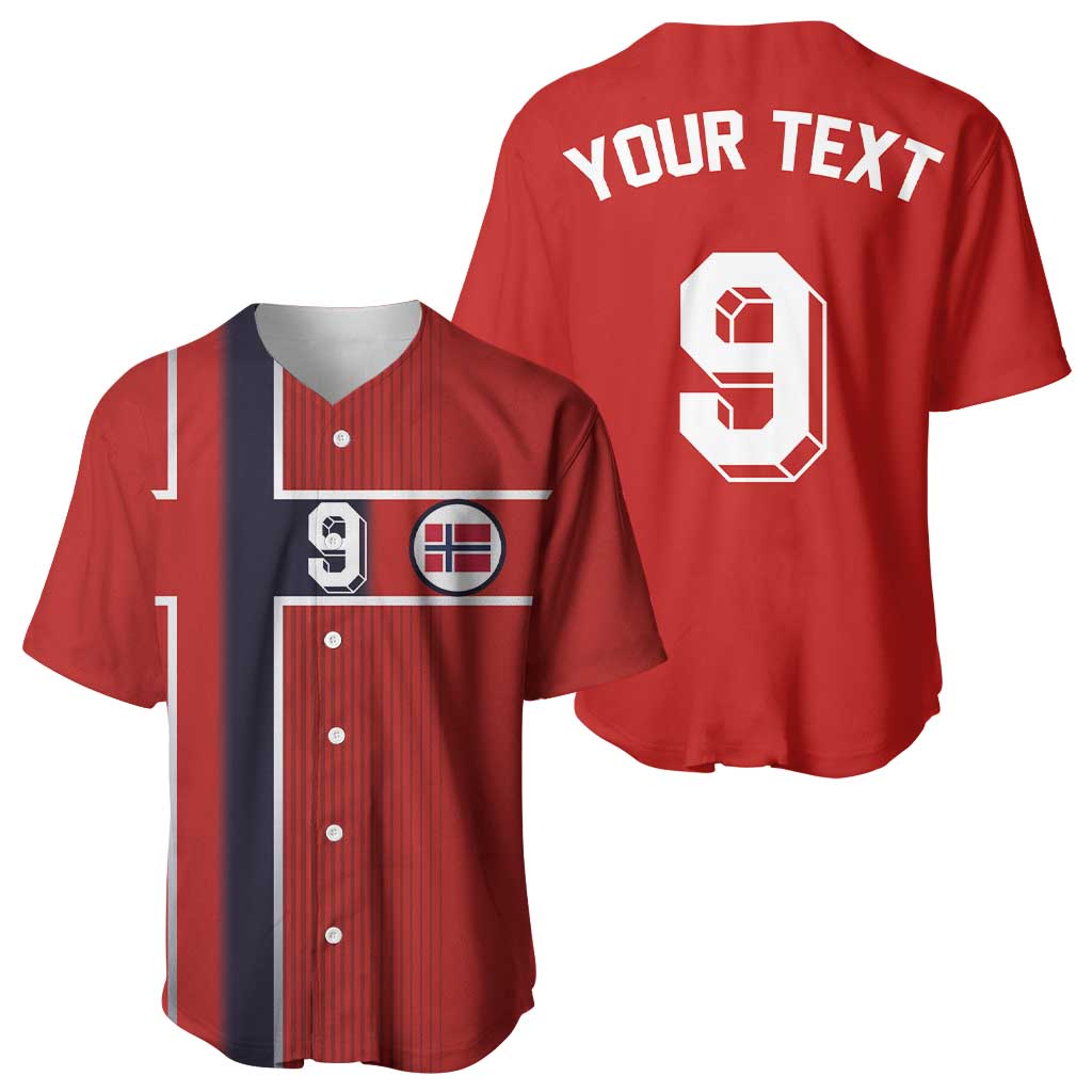 Custom Norway Football Baseball Jersey Retro Style