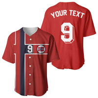 Custom Norway Football Baseball Jersey Retro Style