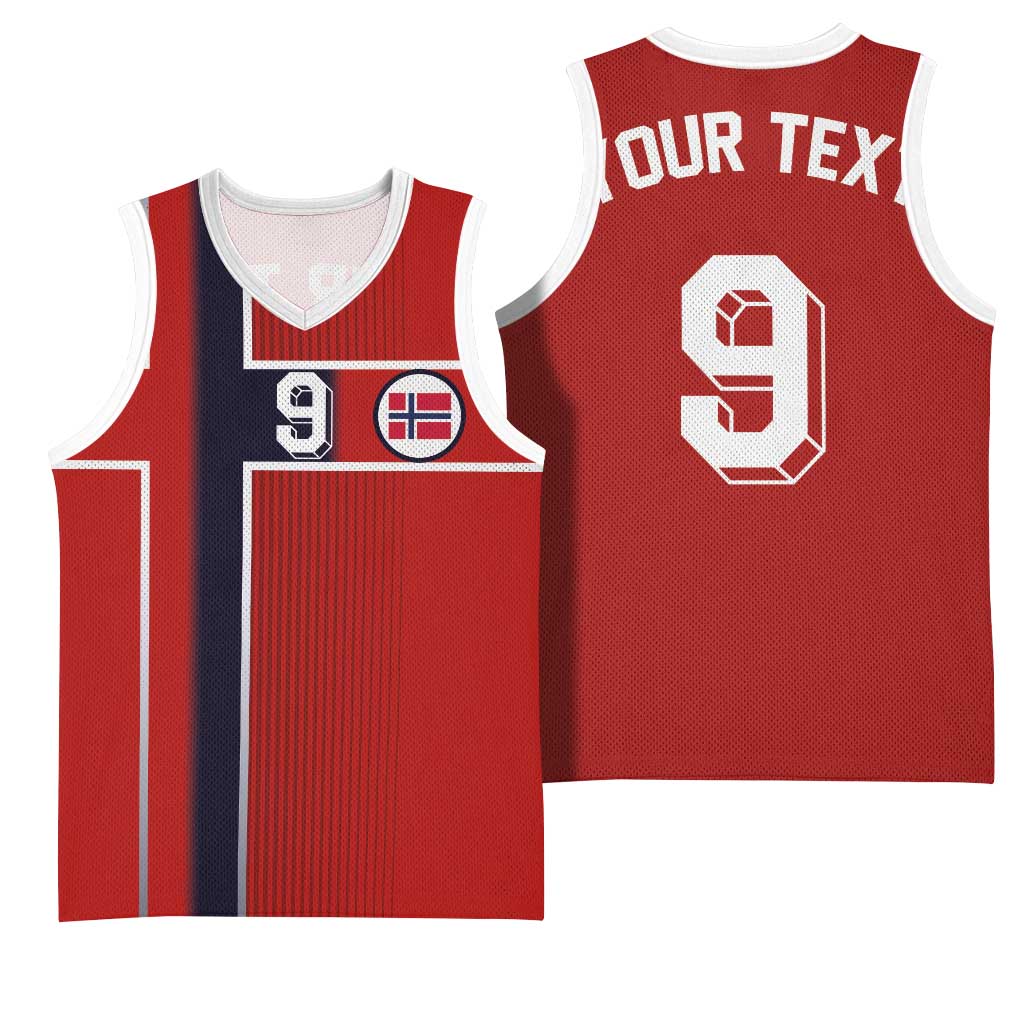 Custom Norway Football Basketball Jersey Retro Style