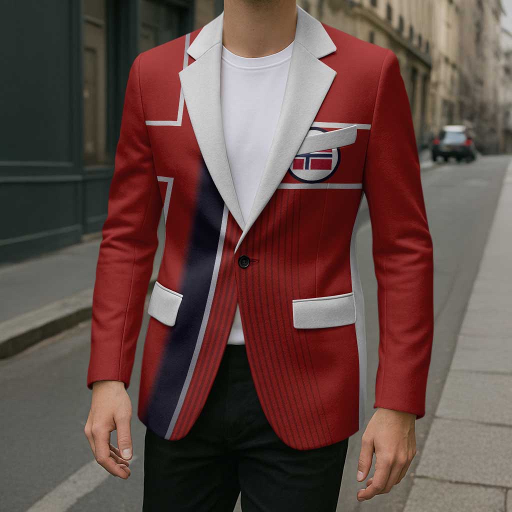 Custom Norway Football Blazer Retro Style