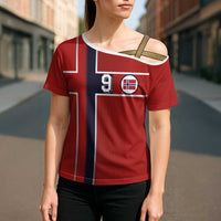 Custom Norway Football Cross Shoulder Shirt Retro Style