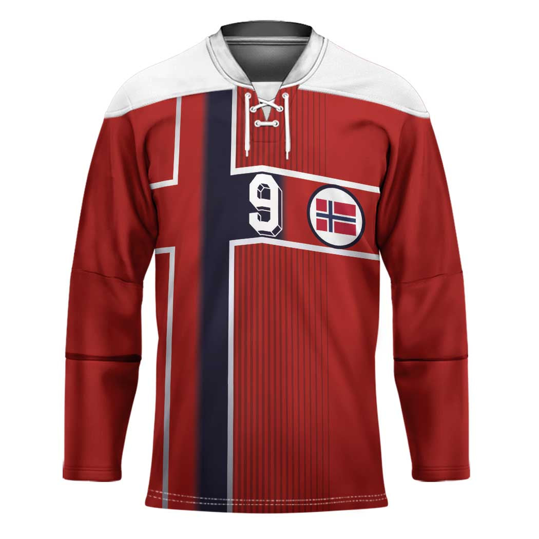 Custom Norway Football Hockey Jersey Retro Style