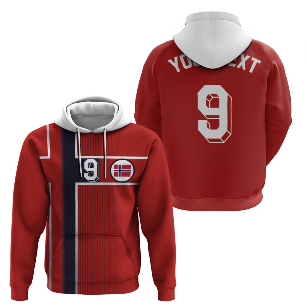 Custom Norway Football Hoodie Retro Style