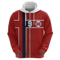 Custom Norway Football Hoodie Retro Style