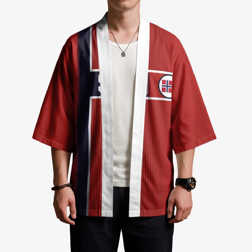 Custom Norway Football Kimono Retro Style
