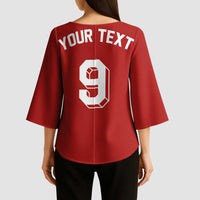 Custom Norway Football Kimono Sleeve Blouse Retro Style