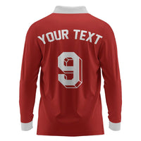 Custom Norway Football Long Sleeve Polo Shirt Retro Style