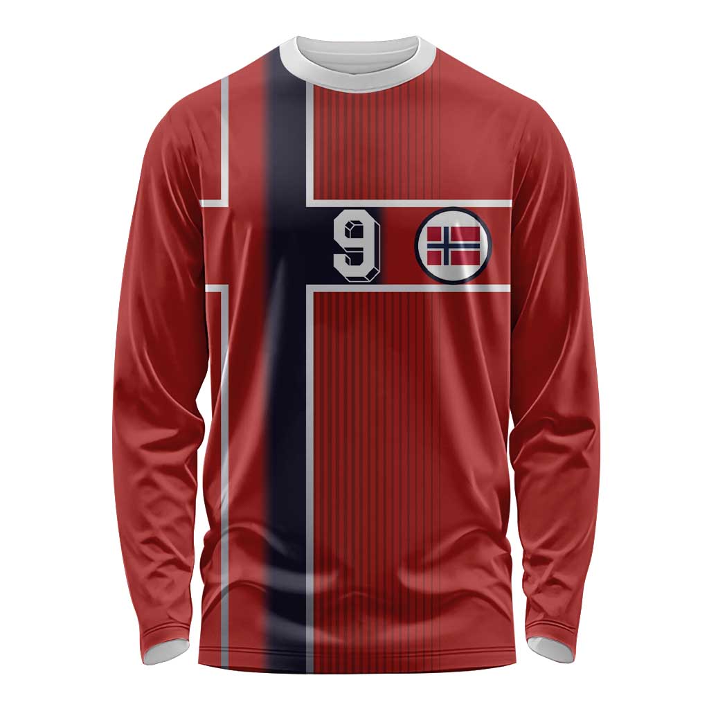 Custom Norway Football Long Sleeve Shirt Retro Style