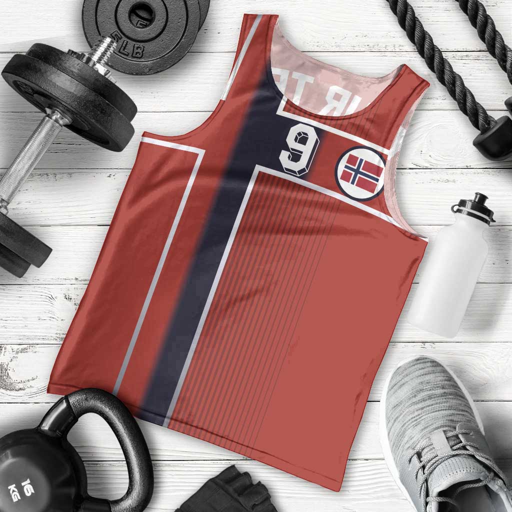 Custom Norway Football Men Tank Top Retro Style