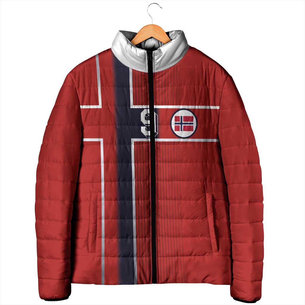 Custom Norway Football Padded Jacket Retro Style