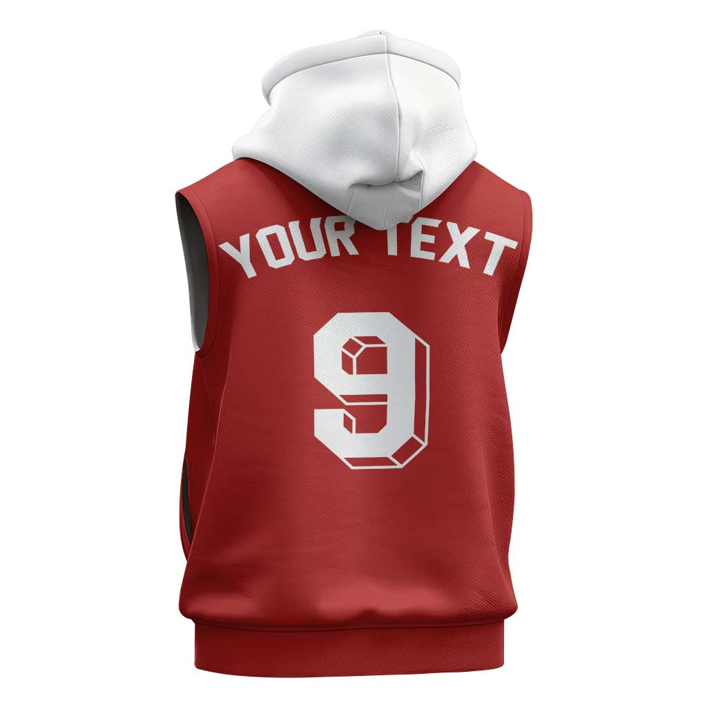 Custom Norway Football Sleeveless Hoodie Retro Style
