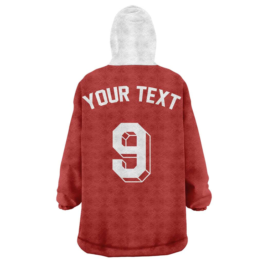 Custom Norway Football Wearable Blanket Hoodie Retro Style