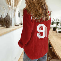 Custom Norway Football Women Casual Shirt Retro Style