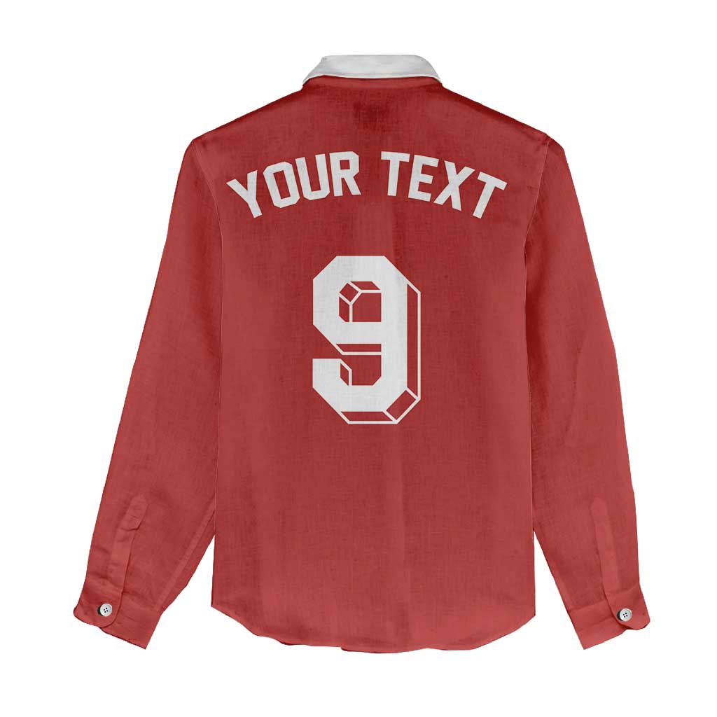Custom Norway Football Women Casual Shirt Retro Style