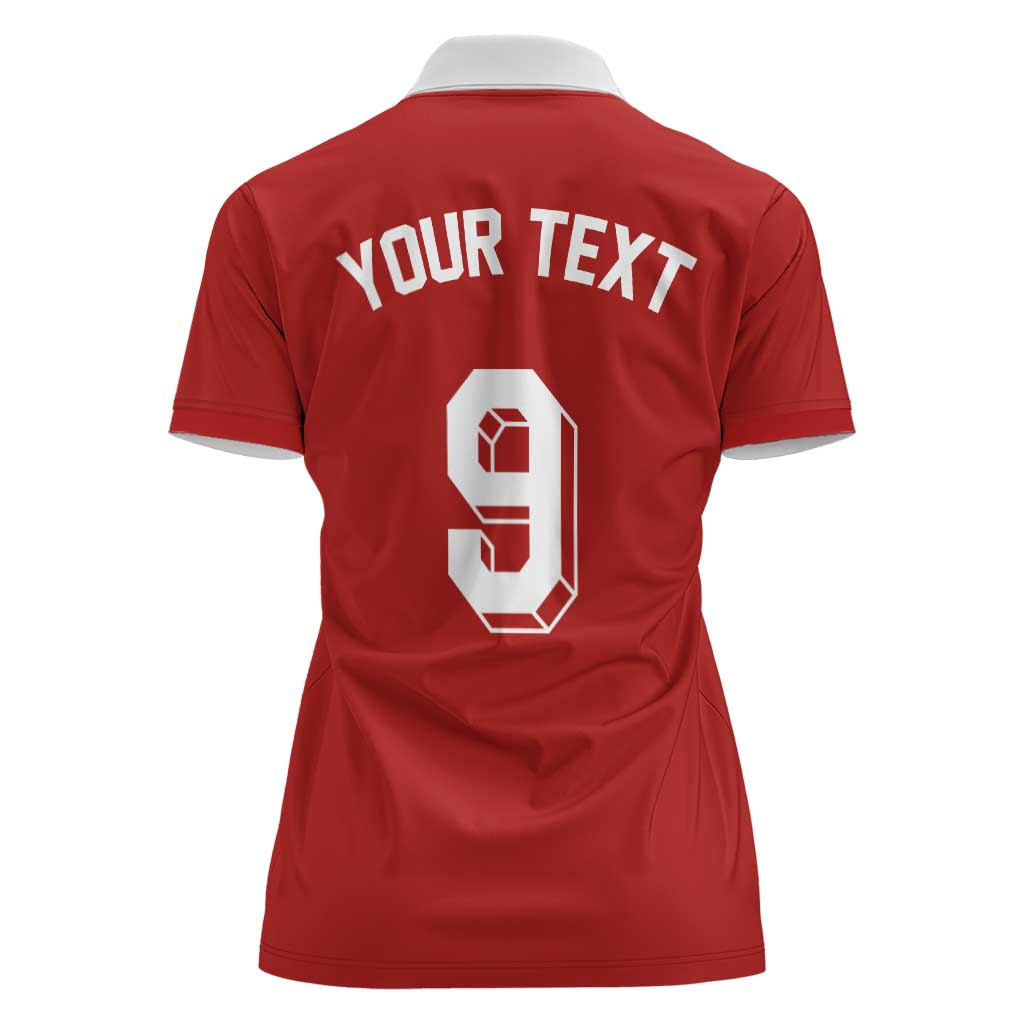 Custom Norway Football Women Polo Shirt Retro Style
