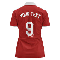 Custom Norway Football Women Polo Shirt Retro Style