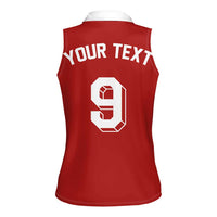 Custom Norway Football Women Sleeveless Polo Shirt Retro Style