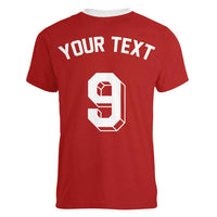 Custom Norway Football Women V-Neck T-Shirt Retro Style